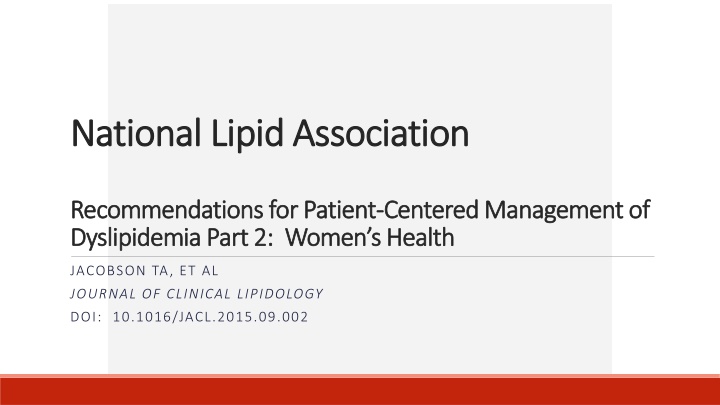 national lipid association national lipid
