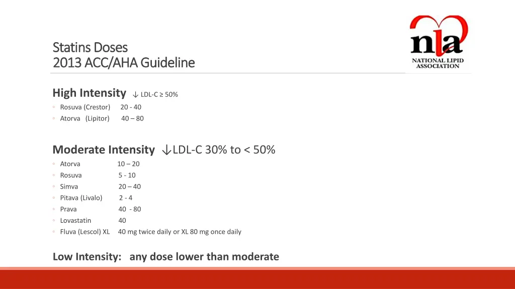statins doses statins doses 2013