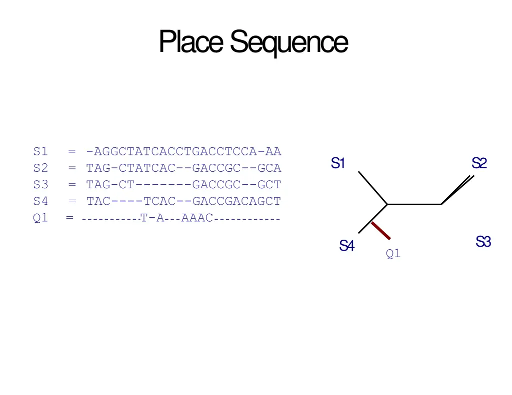 place sequence