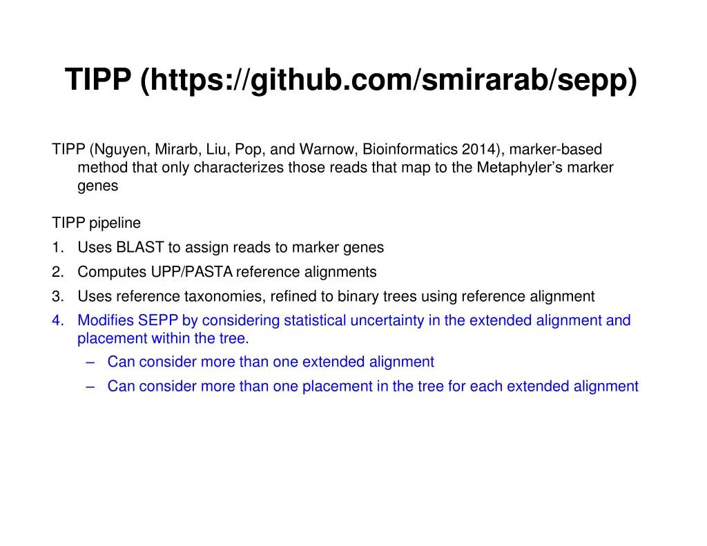 tipp https github com smirarab sepp 2
