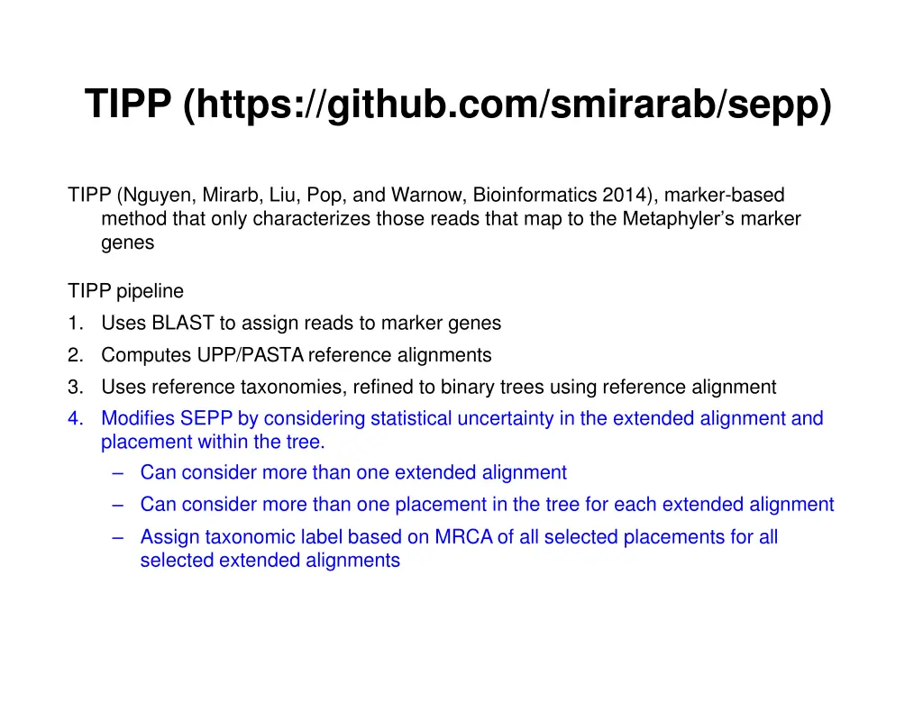 tipp https github com smirarab sepp 3