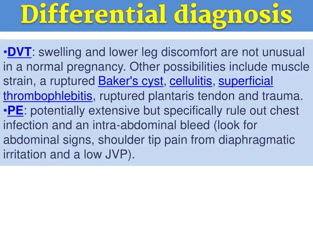 dvt swelling and lower leg discomfort
