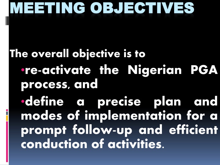 meeting objectives meeting objectives