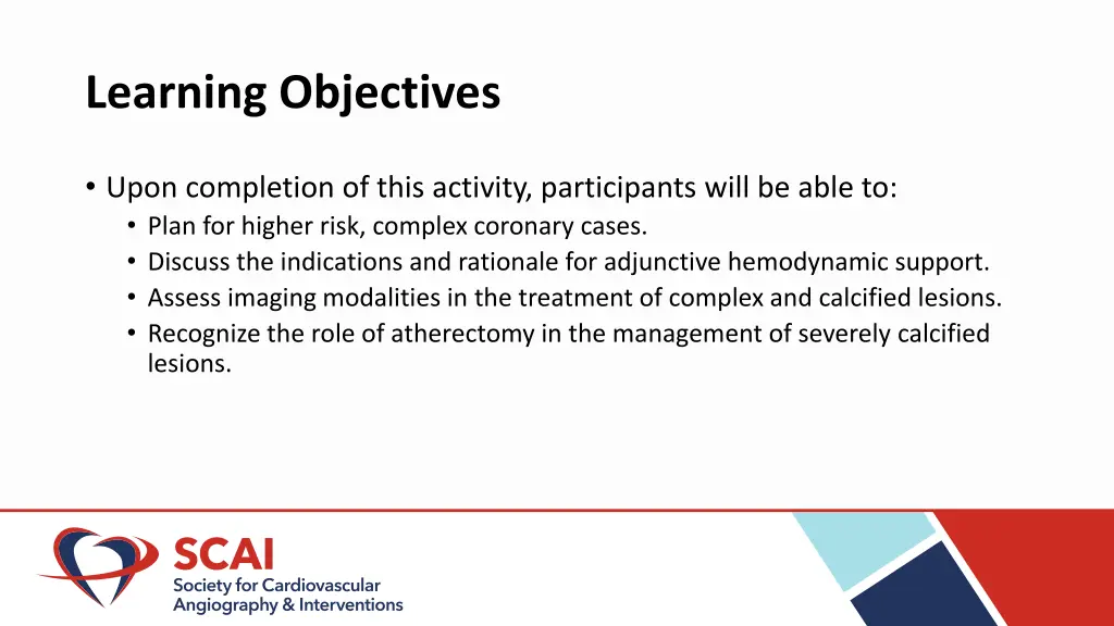 learning objectives