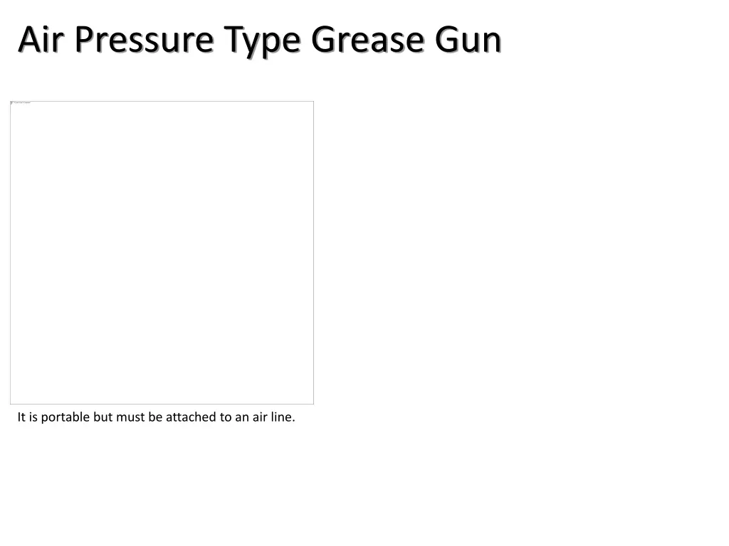 air pressure type grease gun