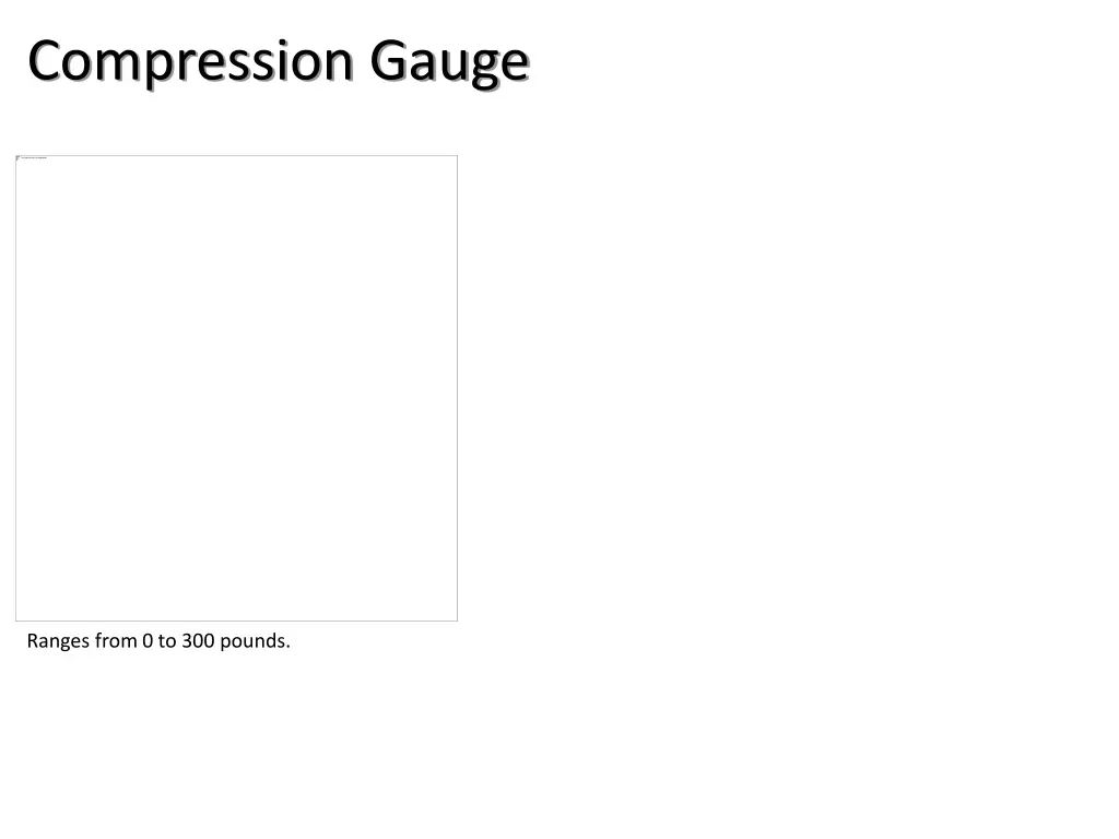 compression gauge