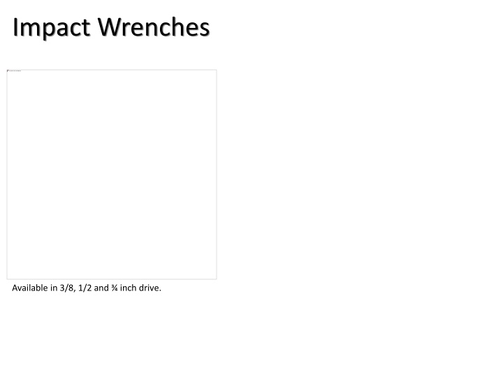 impact wrenches