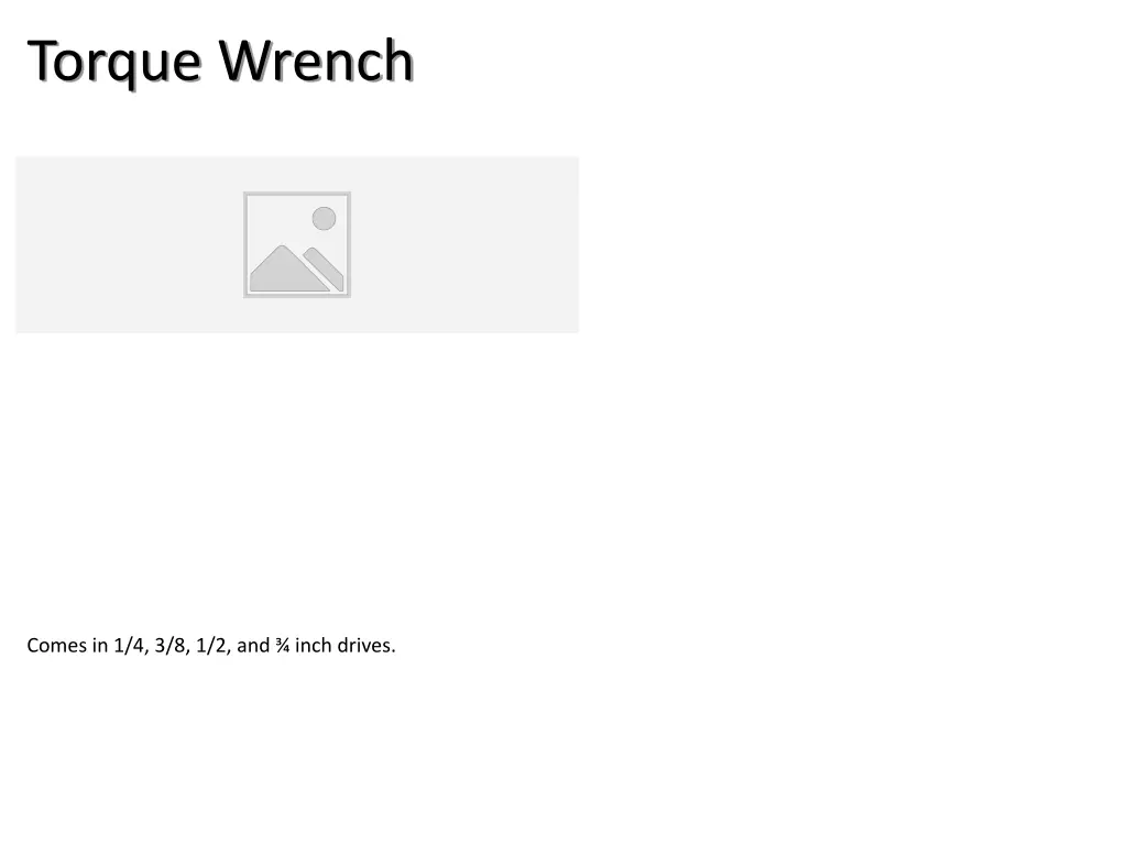 torque wrench