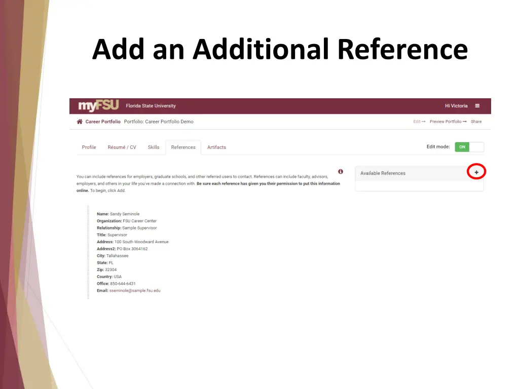 add an additional reference
