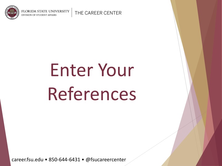 enter your references