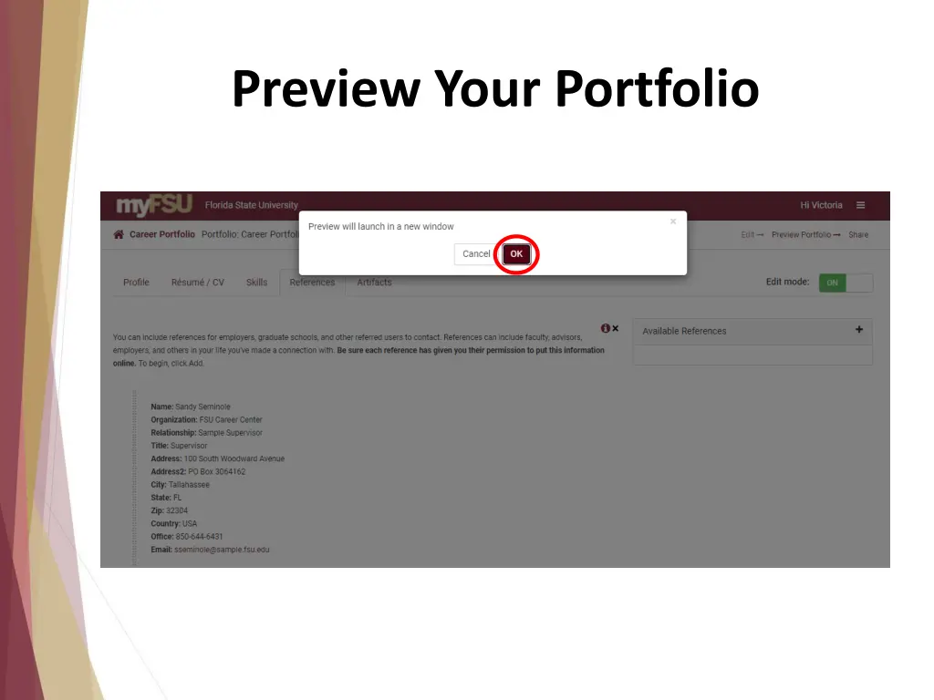 preview your portfolio 1