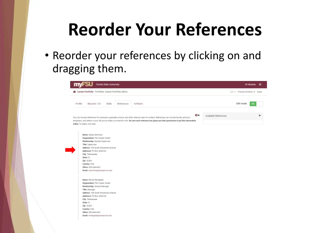 reorder your references