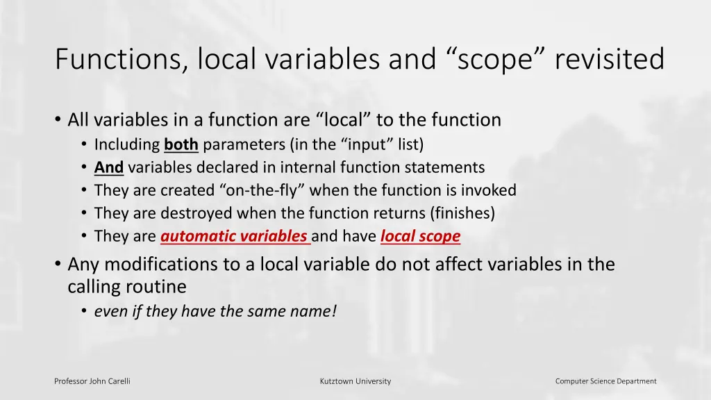functions local variables and scope revisited