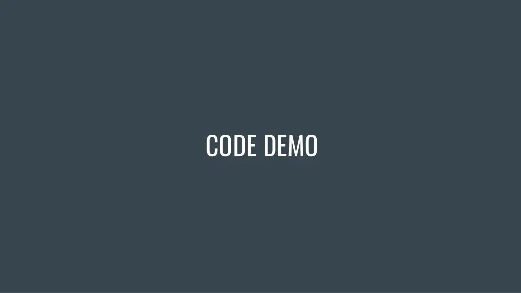 code demo