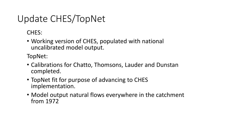 update ches topnet