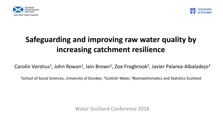 safeguarding and improving raw water quality