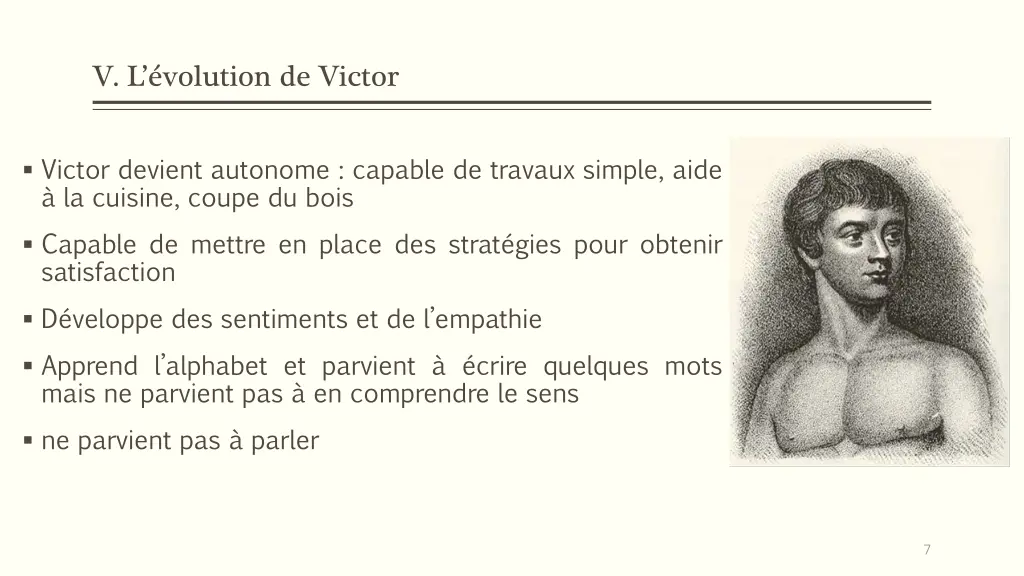 v l volution de victor