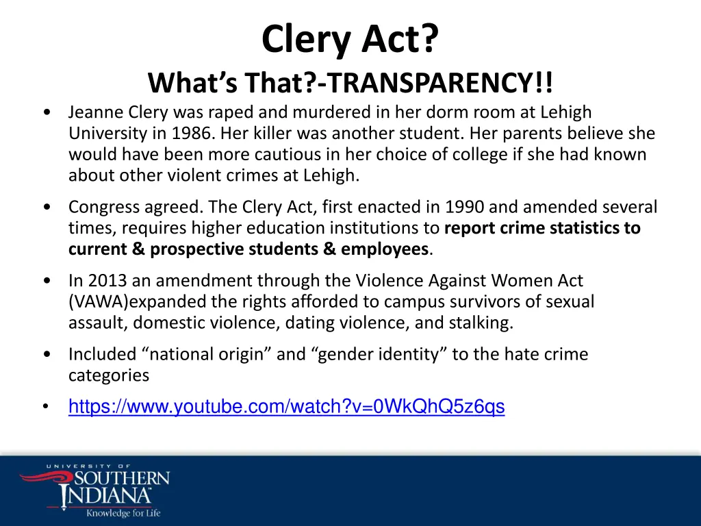 clery act