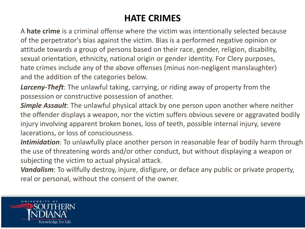 hate crimes
