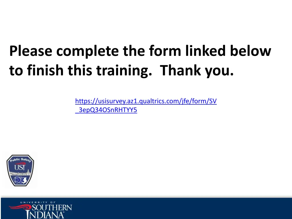 please complete the form linked below to finish