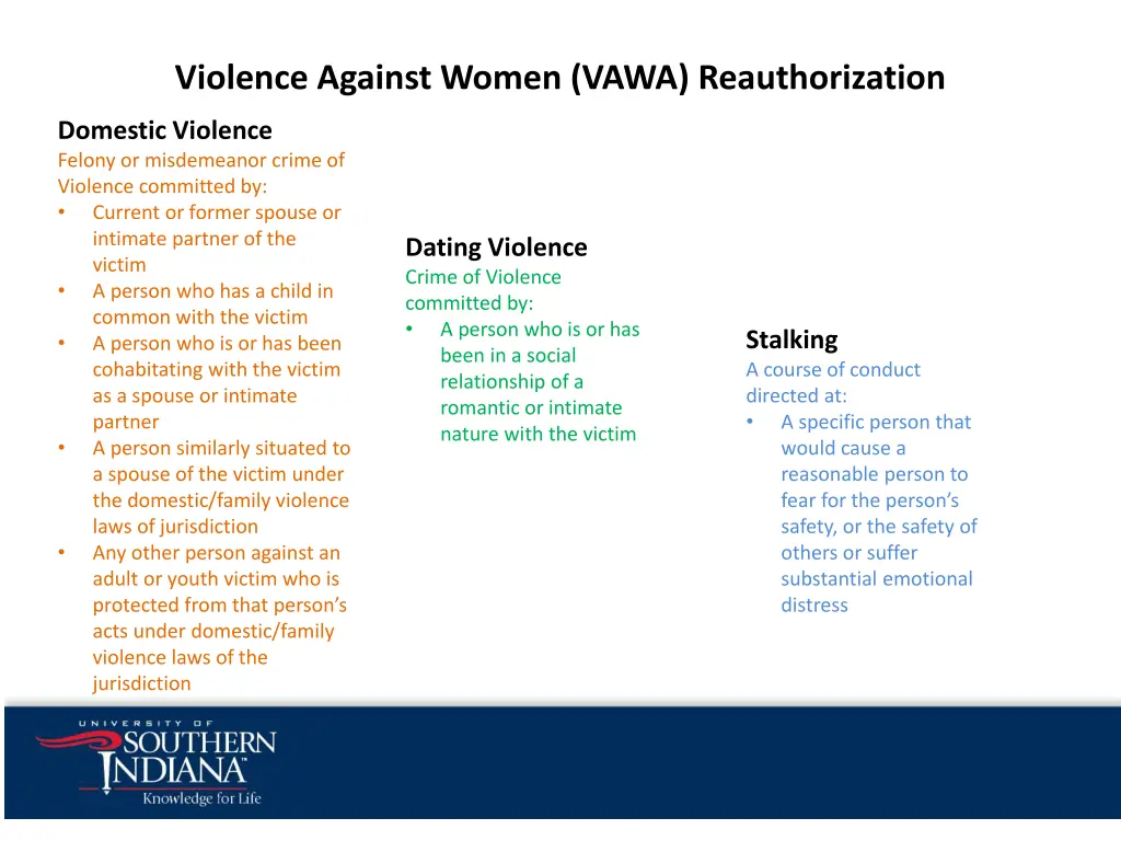 violence against women vawa reauthorization
