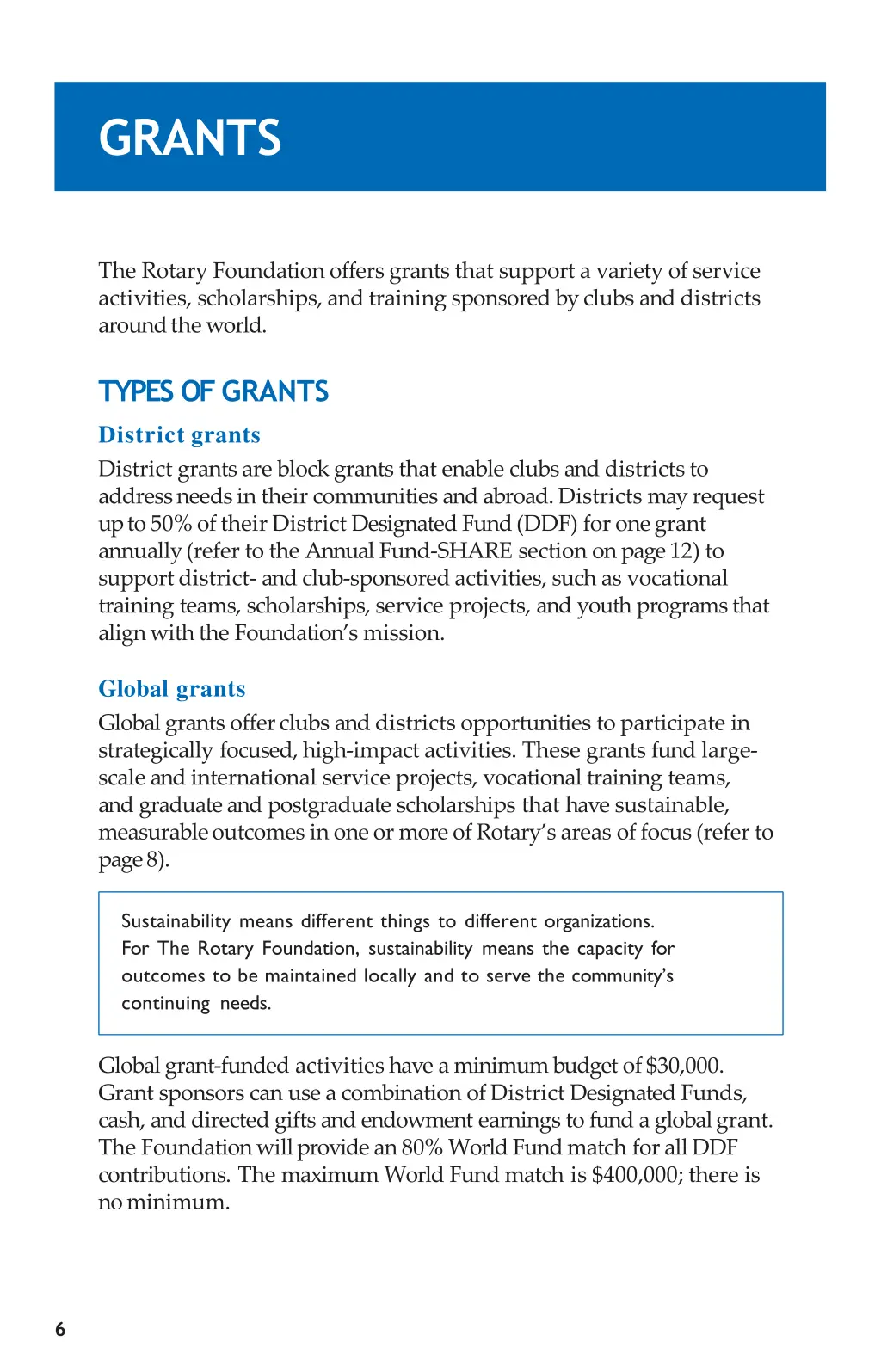 grants