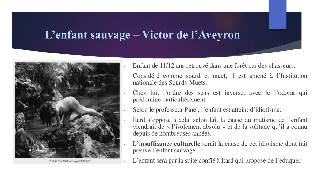 l enfant sauvage victor de l aveyron