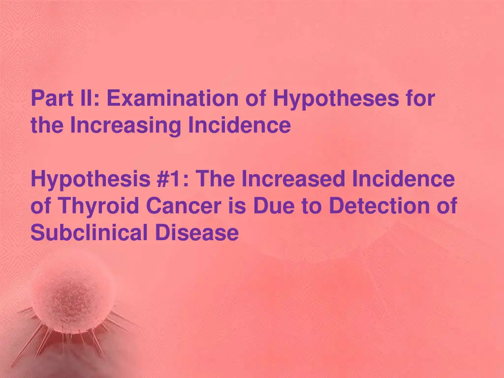 part ii examination of hypotheses