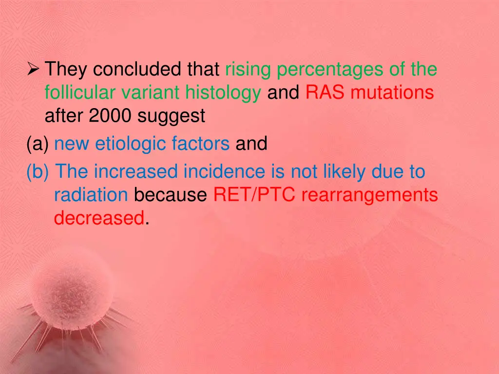 they concluded that rising percentages
