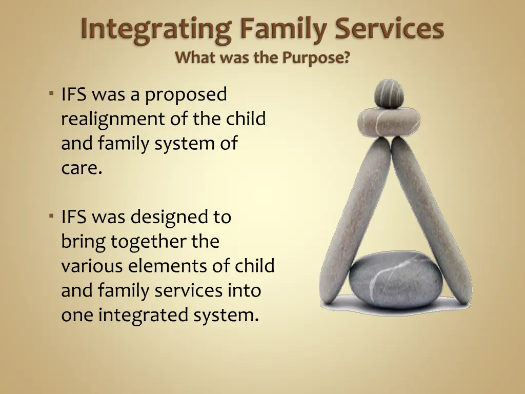 ifs was a proposed realignment of the child