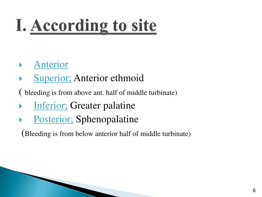 anterior superior anterior ethmoid bleeding