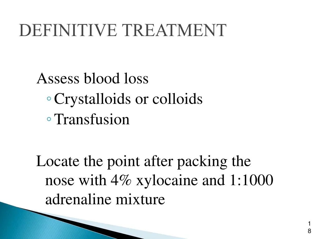 assess blood loss crystalloids or colloids