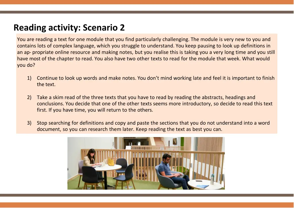 reading activity scenario 2