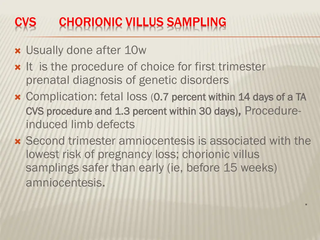 cvs chorionic villus sampling 1