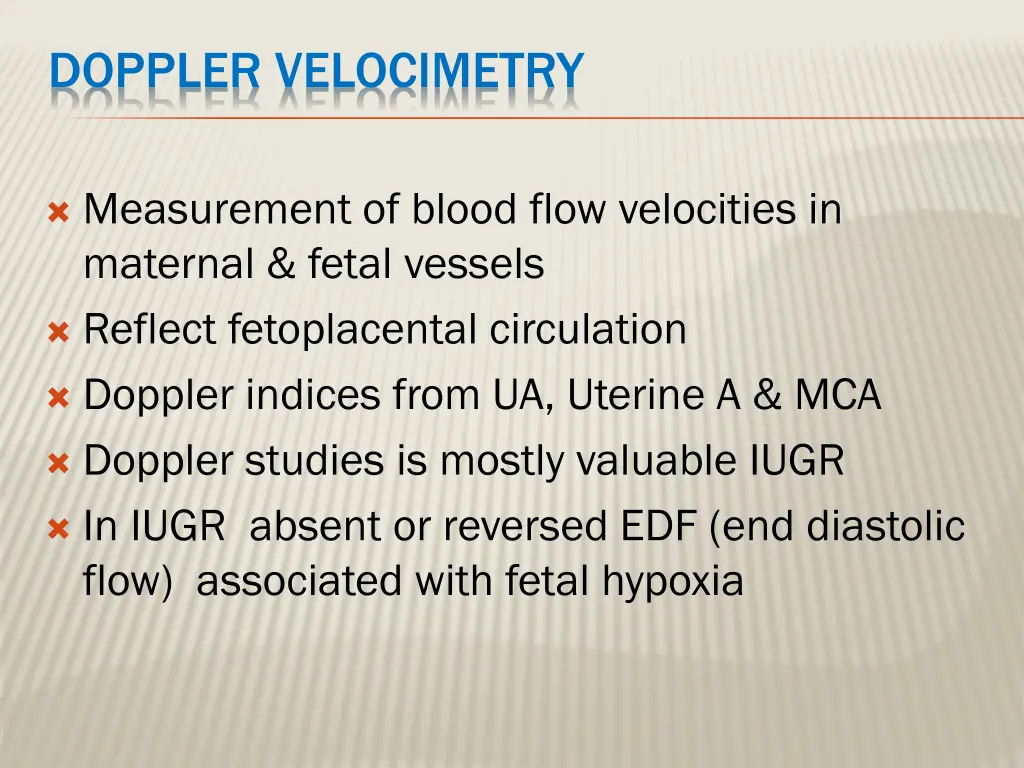 doppler velocimetry