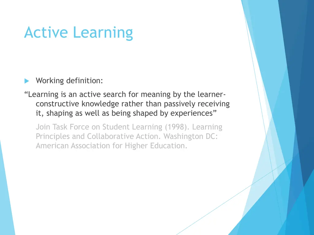 active learning