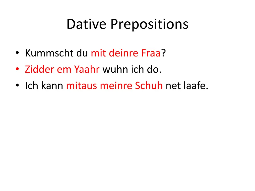 dative prepositions 2