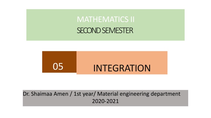 mathematicsii secondsemester