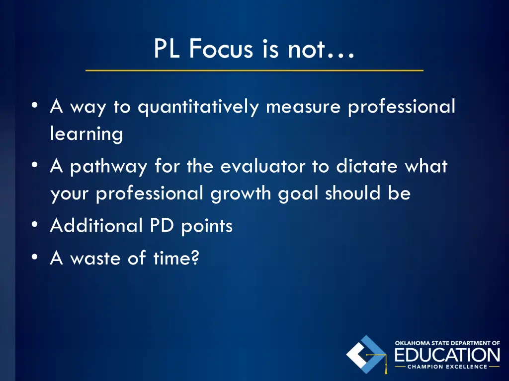 pl focus is not