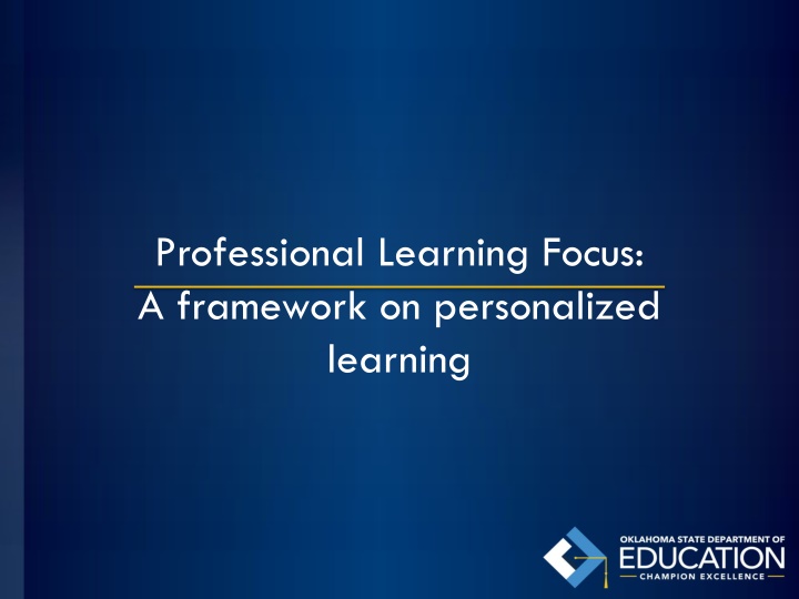 professional learning focus a framework