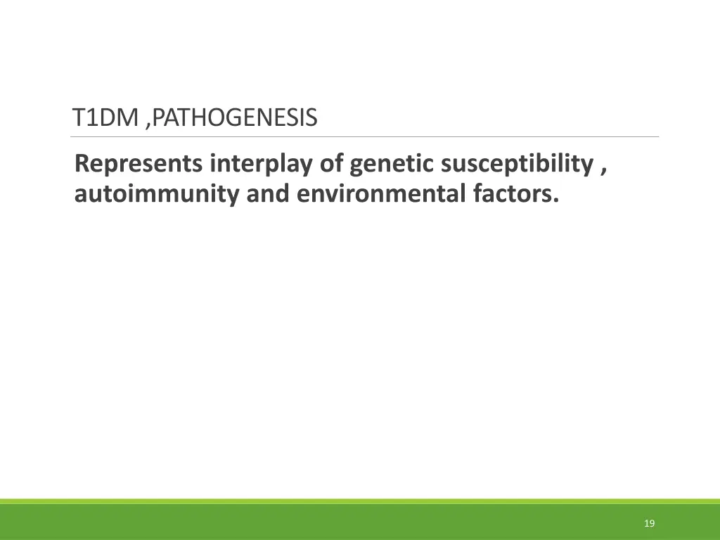 t1dm pathogenesis