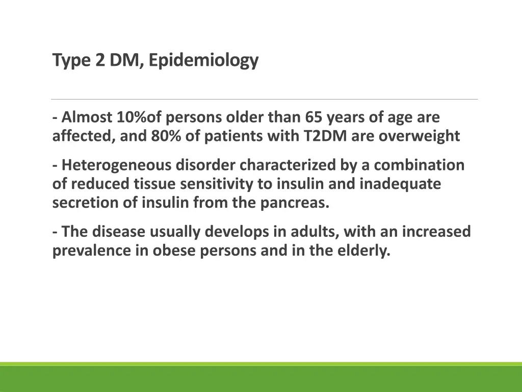 type 2 dm epidemiology