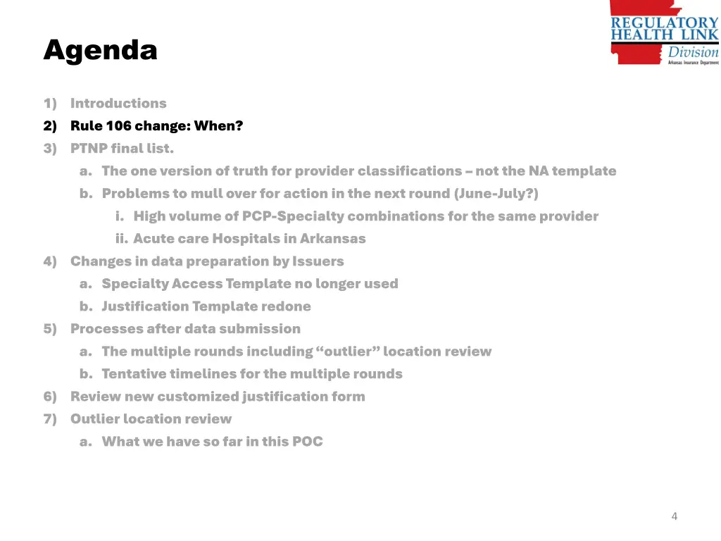 agenda 1