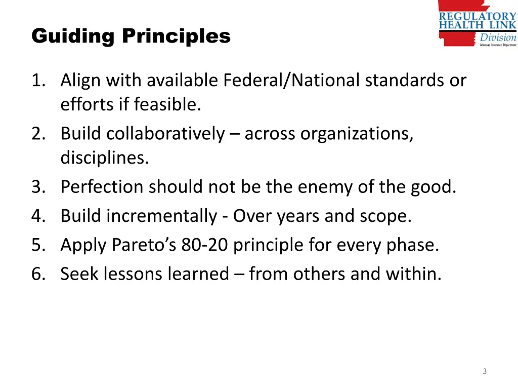 guiding principles