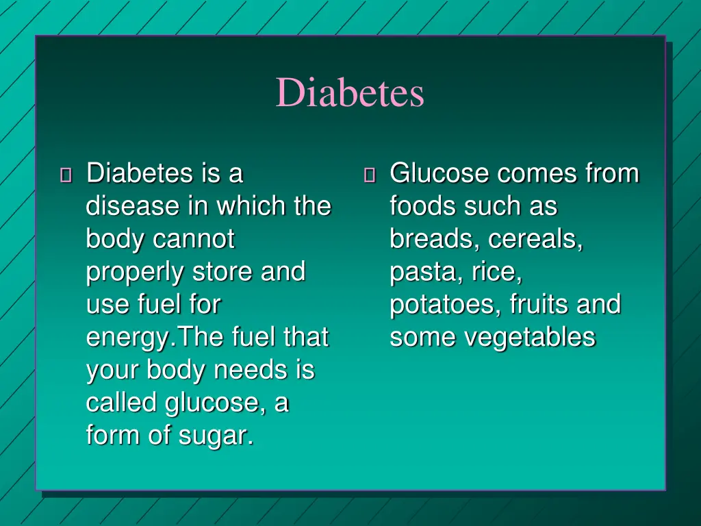 diabetes 1