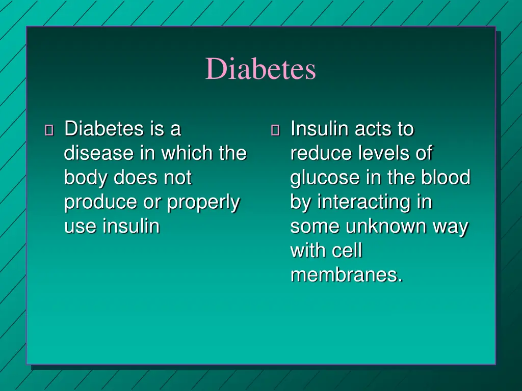diabetes