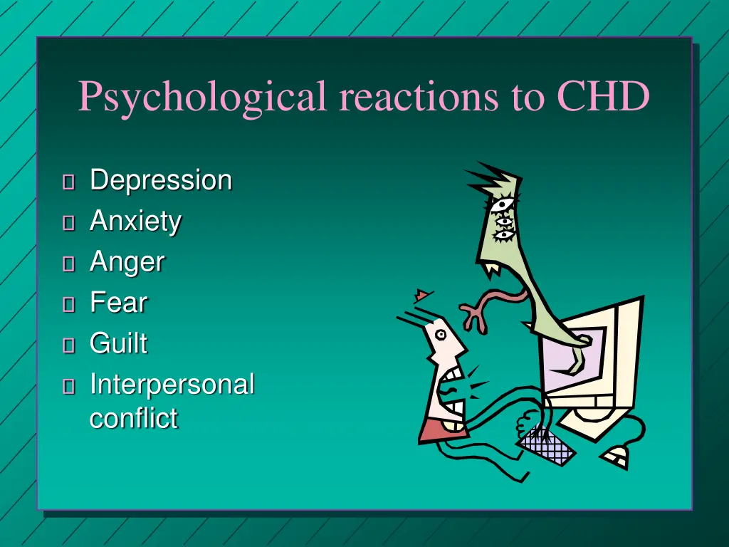 psychological reactions to chd