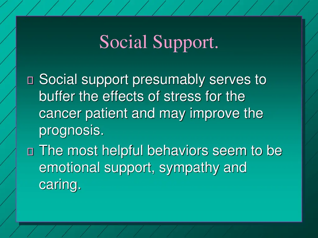social support