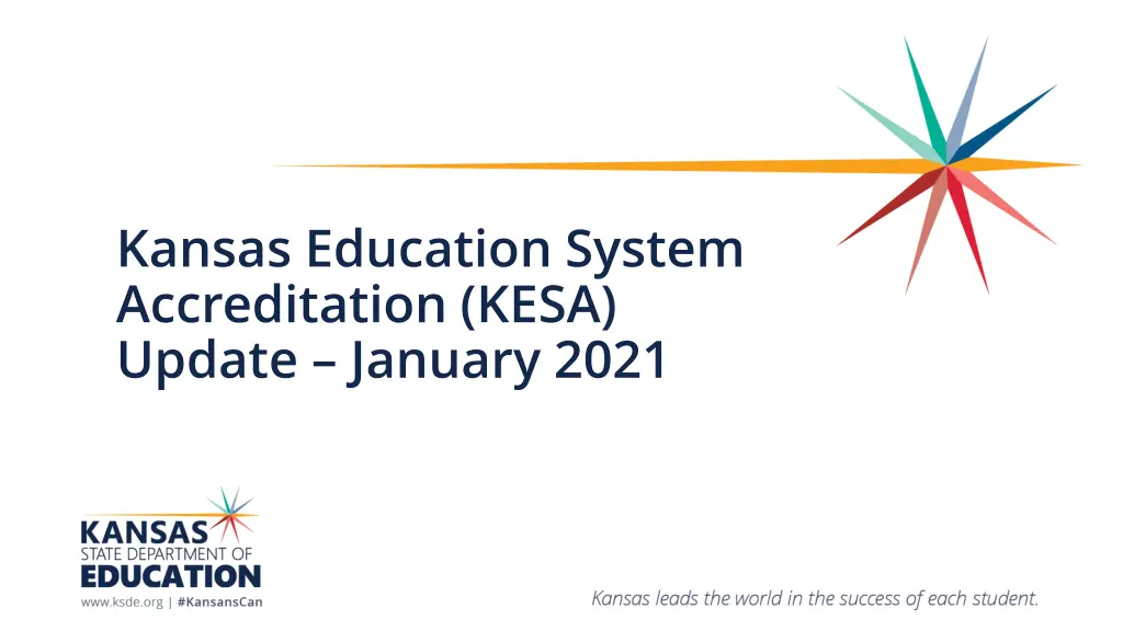 kansas education system accreditation kesa update