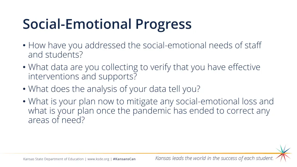 social emotional progress